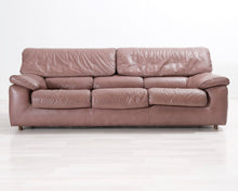 Ladda upp bild till gallerivisning, The Leather Factory 3-istuttava nahkasohva ruskea
