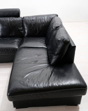 Ladda upp bild till gallerivisning, Mio Sit Down 5-istuttava nahkasohva musta
