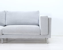 Load image into Gallery viewer, IKEA Nockeby 3-istuttava kangassohva vaaleanharmaa
