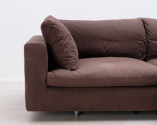 Lataa kuva Galleria-katseluun, HT Collection Elle XL 3-istuttava divaanisohva ruskea
