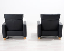 Lataa kuva Galleria-katseluun, Ekornes Stressless nahkanojatuoli musta
