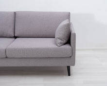 Lataa kuva Galleria-katseluun, 2-istuttava kangassohva harmaa
