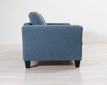 Lataa kuva Galleria-katseluun, 2-istuttava kangassohva sininen
