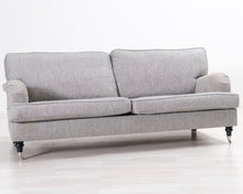 Lataa kuva Galleria-katseluun, 2,5-istuttava kangassohva vaaleanharmaa
