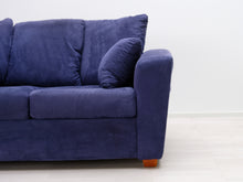 Lataa kuva Galleria-katseluun, 2-istuttava kangassohva sininen
