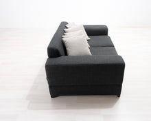 Lataa kuva Galleria-katseluun, 2-istuttava kangassohva harmaa
