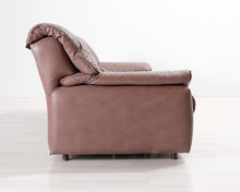 Ladda upp bild till gallerivisning, The Leather Factory 3-istuttava nahkasohva ruskea
