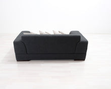 Lataa kuva Galleria-katseluun, 2-istuttava kangassohva harmaa
