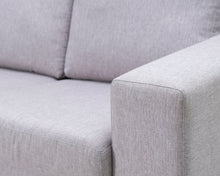 Lataa kuva Galleria-katseluun, Pohjanmaan 3-istuttava kangassohva harmaa
