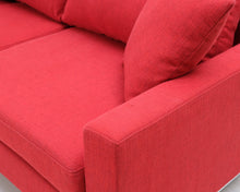 Lataa kuva Galleria-katseluun, 2-istuttava kangassohva punainen
