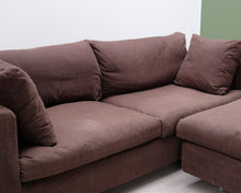 Lataa kuva Galleria-katseluun, HT Collection Elle XL 3-istuttava divaanisohva ruskea
