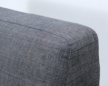 Lataa kuva Galleria-katseluun, 2-istuttava kangassohva harmaa
