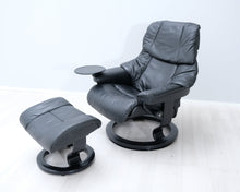 Lataa kuva Galleria-katseluun, Ekornes Stressless Reno nojatuoli ja rahi musta
