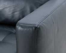 Lataa kuva Galleria-katseluun, Natuzzi 3-istuttava nahkasohva musta
