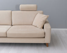 Load image into Gallery viewer, Adea 3-istuttava sohva beige
