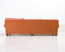 Ladda upp bild till gallerivisning, Bröderna Andersson 4-istuttava kangassohva oranssi
