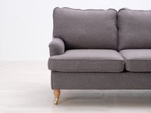 Lataa kuva Galleria-katseluun, 2-istuttava Howard-kangassohva harmaa
