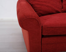 Load image into Gallery viewer, Ekornes 2-istuttava kangassohva punainen
