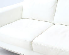 Load image into Gallery viewer, Italsofa Kiana 2-istuttava nahkasohva valkoinen
