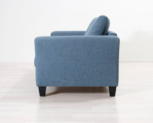 Lataa kuva Galleria-katseluun, 2-istuttava kangassohva sininen
