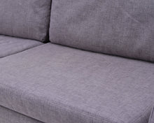 Lataa kuva Galleria-katseluun, Hakola 2,5istuttava kangassohva harmaa
