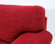 Lataa kuva Galleria-katseluun, 2-istuttava kangassohva punainen
