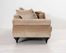 Load image into Gallery viewer, Napoleon 3-istuttava samettisohva beige
