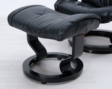 Ladda upp bild till gallerivisning, Ekornes Stressless nojatuoli ja rahi musta
