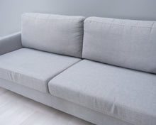 Lataa kuva Galleria-katseluun, Isku Inkoo 3-istuttava kangassohva harmaa
