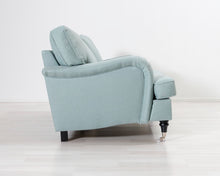 Lataa kuva Galleria-katseluun, 2-istuttava kangassohva turkoosi
