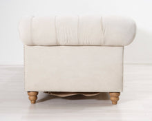 Load image into Gallery viewer, Chesterfield 3-istuttava sohva beige
