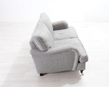 Lataa kuva Galleria-katseluun, 2-istuttava kangassohva vaaleanharmaa
