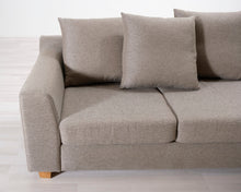 Lataa kuva Galleria-katseluun, 2-istuttava kangassohva beige
