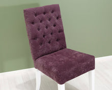 Lataa kuva Galleria-katseluun, Ruokatuoli kangasistuimella viininpunainen
