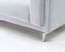 Load image into Gallery viewer, IKEA Nockeby 3-istuttava kangassohva vaaleanharmaa
