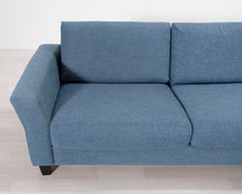 Lataa kuva Galleria-katseluun, 2-istuttava kangassohva sininen
