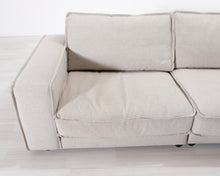 Lataa kuva Galleria-katseluun, 3-istuttava moduulisohva beige
