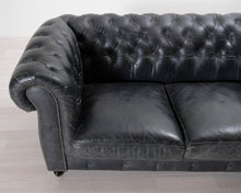 Lataa kuva Galleria-katseluun, 2-istuttava nahkasohva harmaa
