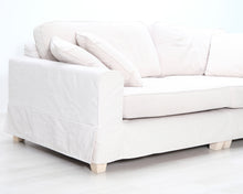 Load image into Gallery viewer, Asko 3-istuttava kangassohva beige
