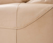 Lataa kuva Galleria-katseluun, 2-istuttava nahkasohva beige
