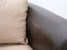 Lataa kuva Galleria-katseluun, Bellus 2-istuttava kangassohva beige / ruskea
