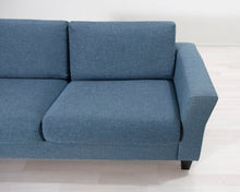 Lataa kuva Galleria-katseluun, 2-istuttava kangassohva sininen
