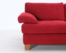 Lataa kuva Galleria-katseluun, 2-istuttava kangassohva punainen
