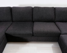 Lataa kuva Galleria-katseluun, 6-istuttava u-kulmasohva harmaa

