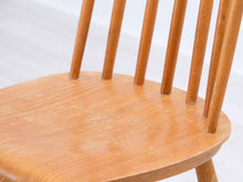 Ladda upp bild till gallerivisning, Vintage pinnatuoli ruskea
