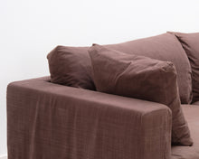 Lataa kuva Galleria-katseluun, HT Collection Elle XL 3-istuttava divaanisohva ruskea
