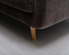 Load image into Gallery viewer, Interface Duna 3-istuttava kangassohva harmaanruskea
