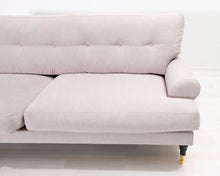 Load image into Gallery viewer, Baxter Andrew 3-istuttava kangassohva beige
