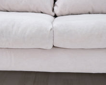 Lataa kuva Galleria-katseluun, Kuusilinna Syvätuuli 3-istuttava kangassohva beige
