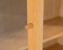 Lataa kuva Galleria-katseluun, IKEA Billy kirjahylly lasiovilla
